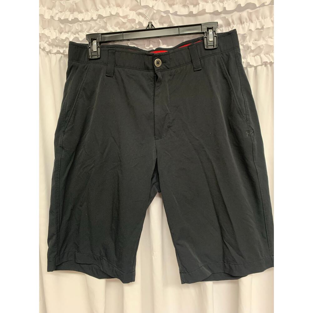 Under Armour HeatGear Golf Shorts Men's 32 Black Performance Stretch Athletic